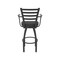 Holland Bar Stool Co Jackie with Arms 25 in. Swivel Counter Stool with Black Wrinkle Finish and Black Vinyl Seat 415 - alternate 8